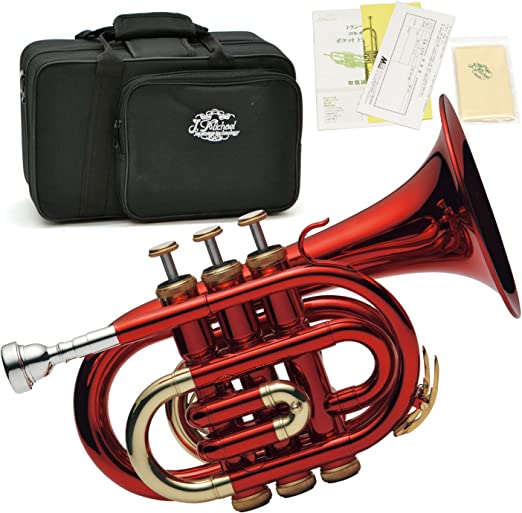 J Michael Red Pocket Trumpet