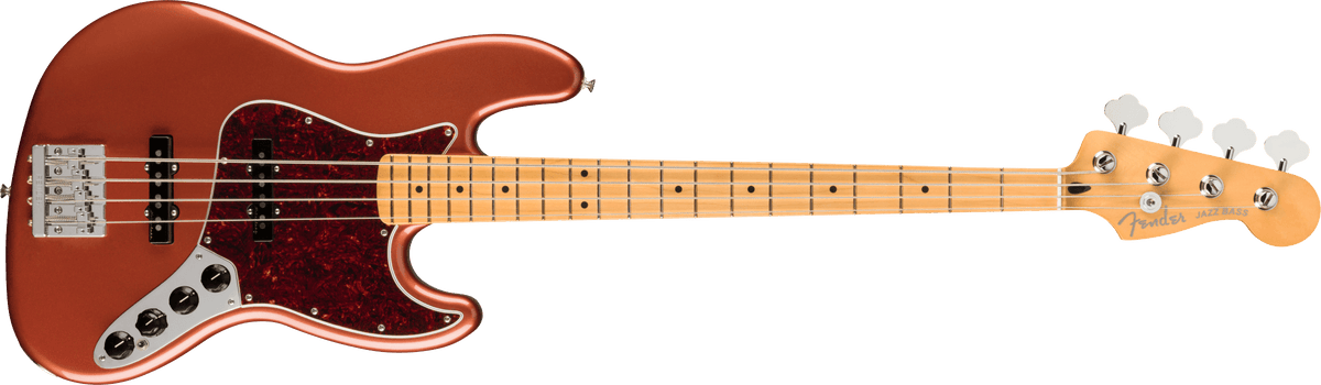 Fender 0147372370 Player Plus Jazz Bass, Maple Fingerboard, Aged Candy Apple Red