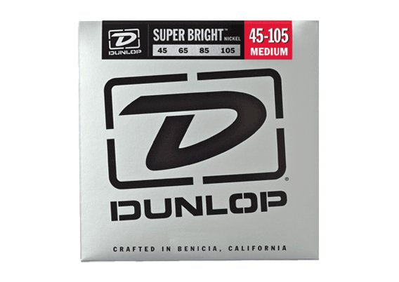 Dunlop Super Bright Nickel Wound Bass Strings - 45-105