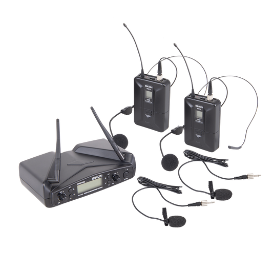 Eikon WM700DHA Belt-Pack with Headset & Lapel Dual Wireless System