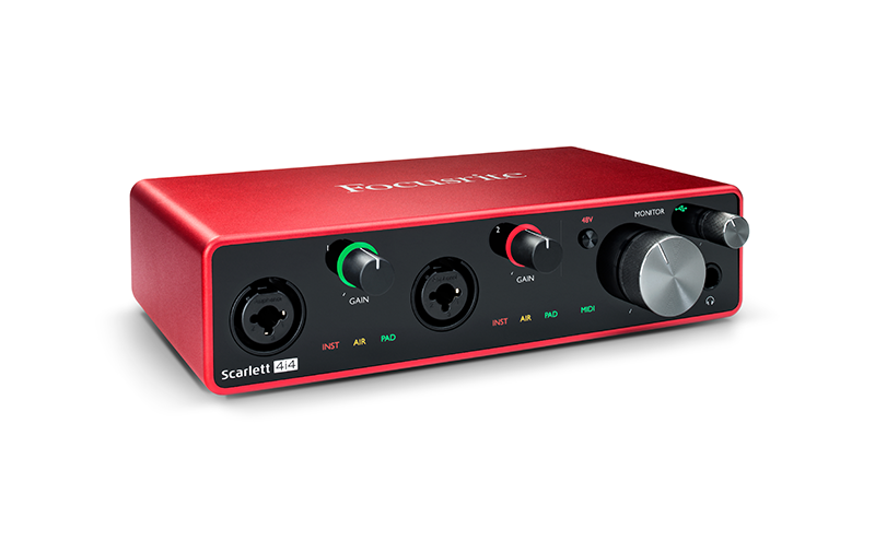 Focusrite Scarlett 4i4 Gen 3 4-in/4-out USB Audio Interface