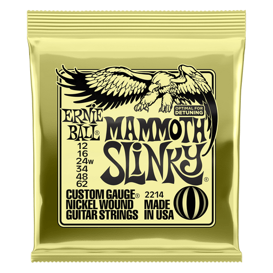 Ernie Ball Mammoth Slinky 12-62 Electric Guitar Strings