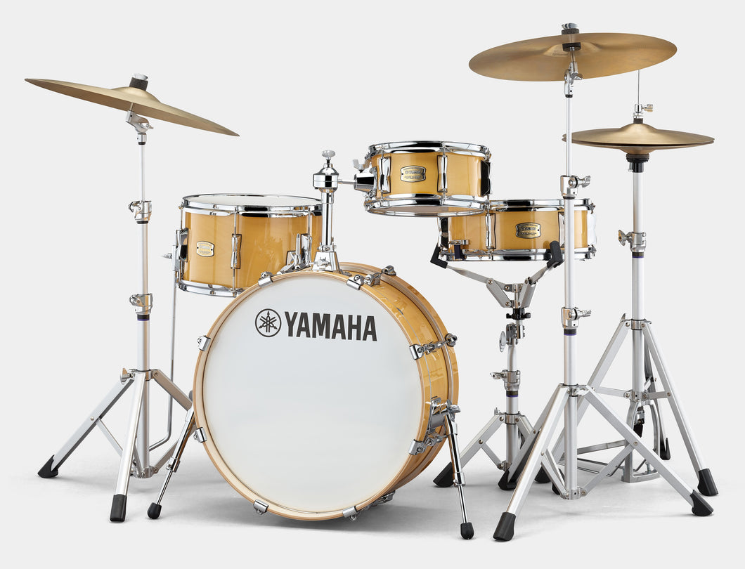 Yamaha Stage Custom Hip Drum Kit W/Crosstown Hardware Package (and FP7210A Pedal) - Natural Wood