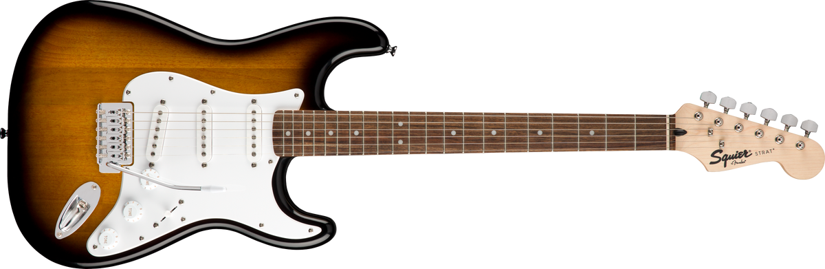 Squier 0371823332 Strat Pack, Laurel Fingerboard, Brown Sunburst, Gig Bag,