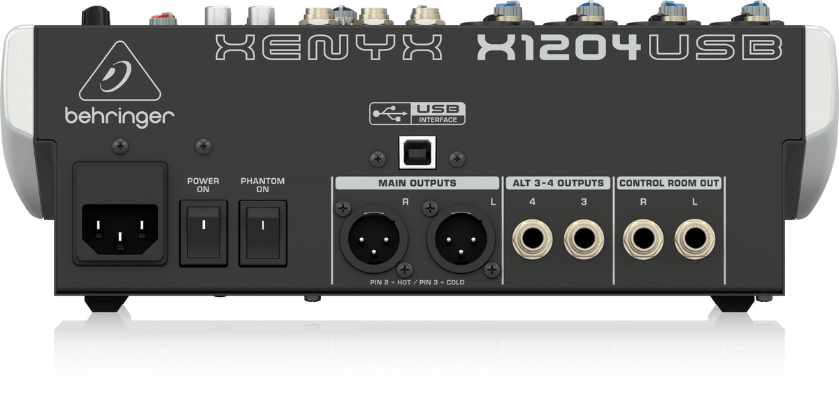 Behringer Xenyx X1204USB Premium 12-Input, 2/2-Bus Mixer with 24-Bit Multi-FX Processor & USB/Audio Interface