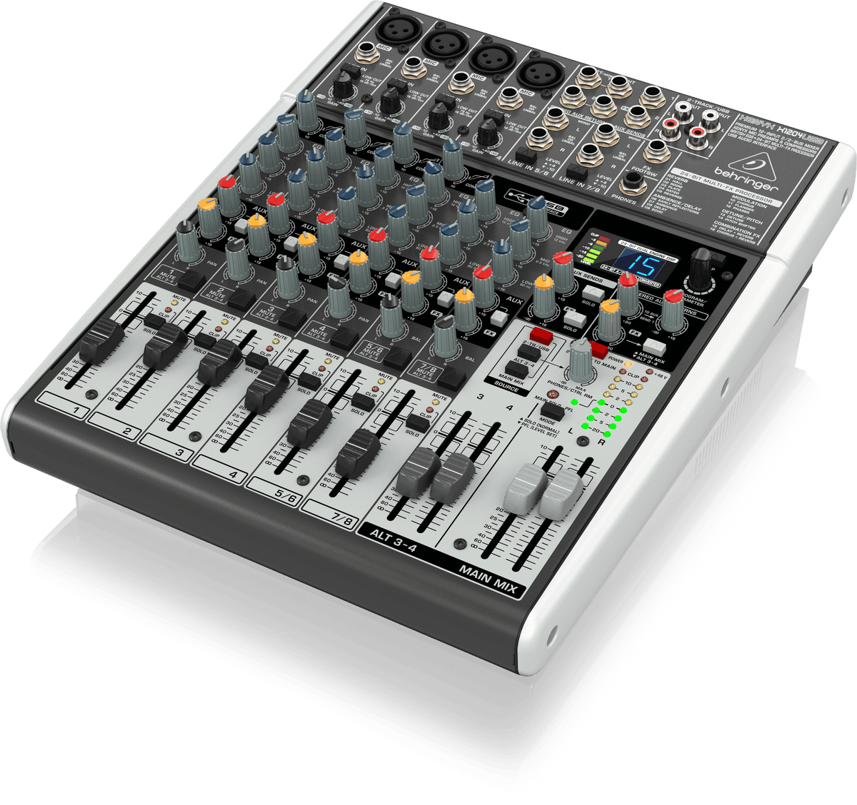 Behringer Xenyx X1204USB Premium 12-Input, 2/2-Bus Mixer with 24-Bit Multi-FX Processor & USB/Audio Interface