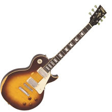 Load image into Gallery viewer, Vintage V100 ICON Electric Guitar - Distressed Tobacco Sunburst
