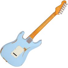 Load image into Gallery viewer, Vintage V6 ICON Electric Guitar - Distressed Laguna Blue
