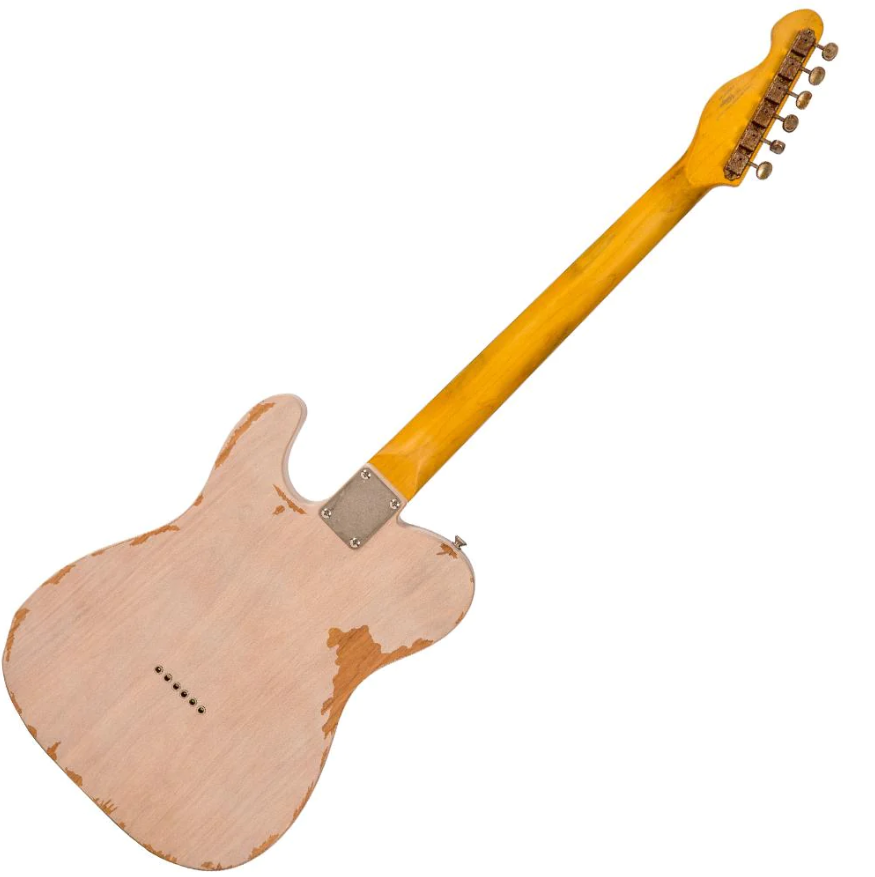 Vintage V62 ICON Electric Guitar - Distressed Ash Blonde